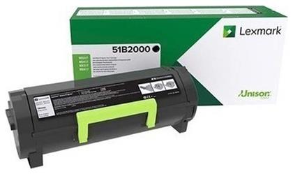 Lexmark 51B2000 Γνήσιο Toner Laser Εκτυπωτή Μαύρο Return Program 2500 Σελίδων από το e-shop