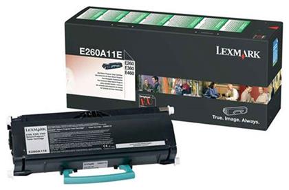 Lexmark E260A11E Γνήσιο Toner Laser Εκτυπωτή Μαύρο Return Program 3500 Σελίδων