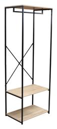 Liberta Κρεμάστρα Δαπέδου από Ξύλο Μαύρη 40x40x167cm