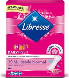 Libresse Daily Fresh Multistyle Normal Σερβιετάκια 30τμχ