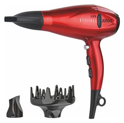 Life Attitude Hairdryer Πιστολάκι Μαλλιών με Φυσούνα 2200W 221-0311 από το e-shop