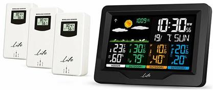 Life Continental Quad Display Ασύρματος Μετεωρολογικός Σταθμός Ψηφιακός Επιτραπέζιος / Επίτοιχος