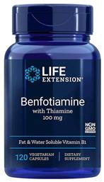 Life Extension Benfotiamine with Thiamine 100mg 120 φυτικές κάψουλες