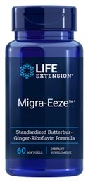 Life Extension Migra-Eeze Standardized Butterbur Ginger Riboflavin Formula 60 μαλακές κάψουλες από το CareLife