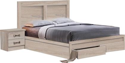 Life Κρεβάτι Διπλό Ξύλινο με Αποθηκευτικό Χώρο / Με Τάβλες 140x190cm από το Esmarket
