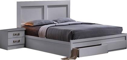 Life Κρεβάτι Διπλό Ξύλινο με Αποθηκευτικό Χώρο / Με Τάβλες 140x190cm από το Esmarket
