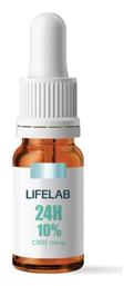 Lifelab 24h Συμπλήρωμα Κάνναβης σε Σταγόνες 1000mg με 10% CBD με Γεύση Citrus 10ml