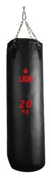 Liga Sport Συνθετικός Σάκος Μποξ 20kg με Ύψος 90cm Μαύρος
