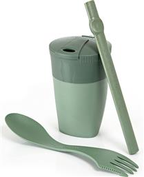 Light My Fire Rekit Bio Σετ Μαχαιροπίρουνο/Ποτήρι Πράσινο