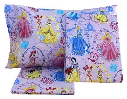 Linea Home Σετ Σεντόνια Μονά Βαμβακερά Princess Ροζ 150x240cm 2τμχ