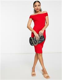 Lipsy bardot bandage dress in red από το Asos