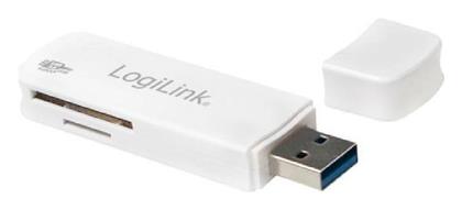 LogiLink Card Reader USB 3.0 για SD/microSD Λευκό από το e-shop