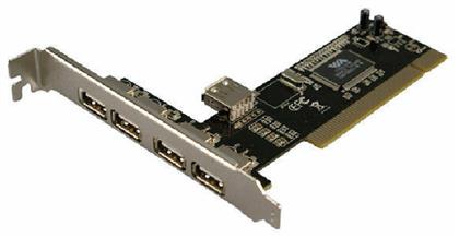 LogiLink Κάρτα PCI σε 4 θύρες USB 2.0 εξωτερικές και 1 θύρα εσωτερική από το e-shop