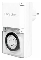 LogiLink Μηχανικός Χρονοδιακόπτης Πρίζας Ημερήσιος Εξωτερικού Χώρου IP44