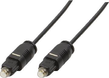LogiLink Optical Audio Cable TOS male - TOS male Μαύρο 2m (CA1008)