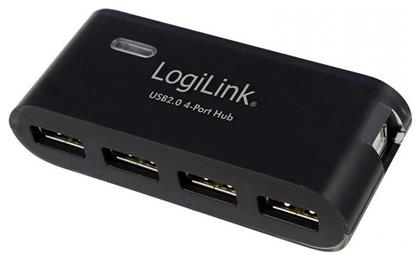 LogiLink USB 2.0 Hub 4 Θυρών με σύνδεση USB-A και Εξωτερική Παροχή Ρεύματος