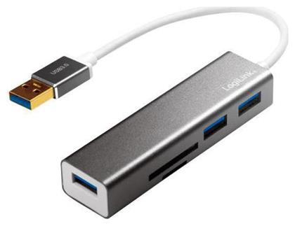 LogiLink USB 3.0 Hub 3 Θυρών με σύνδεση USB-A Ασημί από το e-shop