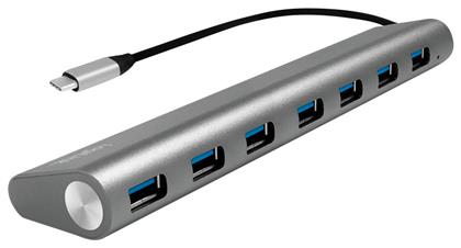 LogiLink USB 3.1 Hub 7 Θυρών με σύνδεση USB-C Ασημί