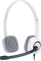 Logitech H150 On Ear Multimedia Ακουστικά με μικροφωνο και σύνδεση 3.5mm Jack σε Λευκό χρώμα