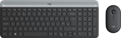 Logitech MK470 Ασύρματο Σετ Πληκτρολόγιο & Ποντίκι Αγγλικό US από το e-shop