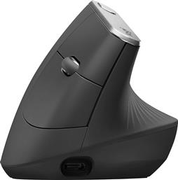 Logitech MX Vertical Ασύρματο & Ενσύρματο Εργονομικό Bluetooth Ποντίκι Μαύρο από το e-shop
