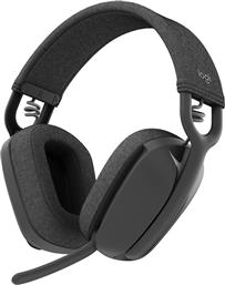 Logitech Zone Vibe 100 Ασύρματα On Ear Multimedia Ακουστικά με μικροφωνο και σύνδεση Bluetooth σε Γκρι χρώμα