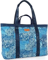 Lois Υφασμάτινη Τσάντα Θαλάσσης με Ethnic σχέδιο Μπλε από το Spitishop
