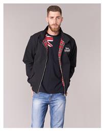 Lonsdale Harrington Ανδρικό Μπουφάν Bomber Μαύρο από το Spartoo