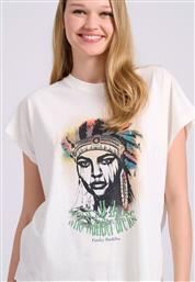 Loose Fit T-shirt Bohemian Τύπωμα από το Funky Buddha