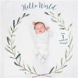 Lulujo Σεντόνι Φωτογράφισης Μωρού ''Hello World''