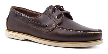 Lumberjack Navigator Δερμάτινα Ανδρικά Boat Shoes σε Καφέ Χρώμα από το Mustshoes