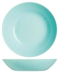 Luminarc Diwali Πιάτο Βαθύ Γυάλινο Light Turquoise με Διάμετρο 20cm