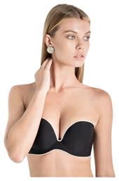 Luna Miracle Μαύρο Strapless Σουτιέν με Ελαφριά Ενίσχυση & Μπανέλες από το Zaboo