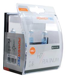 M-Tech Powertec Platinum +130% Λάμπες H7 Αλογόνου Φυσικό Λευκό 2τμχ