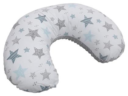 Maboo Μαξιλάρι Θηλασμού Minky Mint Grey Stars Light από το Filinda