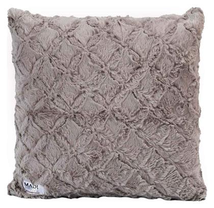 Madi Διακοσμητική Μαξιλαροθήκη Oblong από Γούνα Taupe 50x50εκ.