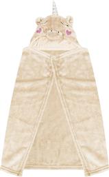 Makis Tselios Home Κουβέρτα Αγκαλιάς & Λίκνου Baby Monocer Fleece 36x86cm Beige από το Katoikein