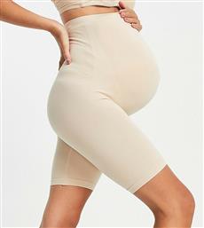 Mamalicious Maternity over the bump shapewear shorts in beige-Neutral από το Asos