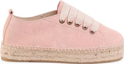 Manebi Hamptons Sneakers Suede Γυναικείες Εσπαντρίγιες Pastel Rose