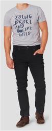 Marcus Felix 14-200186 Ανδρικό Παντελόνι Τζιν Ελαστικό Regular Fit Μαύρο