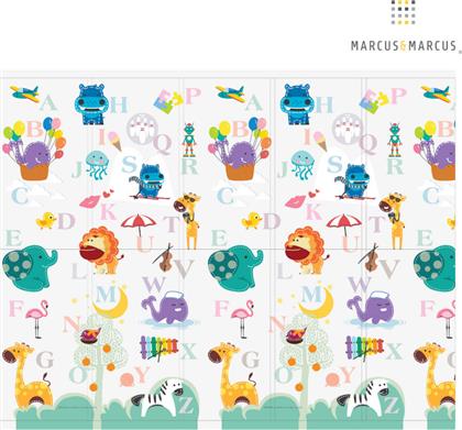 Marcus & Marcus Χαλάκι Δραστηριοτήτων ABC Playmat Λευκό για Νεογέννητα (MxΠ) 200x150cm από το Plus4u