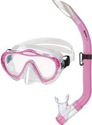 Mares Μάσκα Θαλάσσης Σιλικόνης με Αναπνευστήρα Sharky Junior Set Clear/Pink από το Plus4u