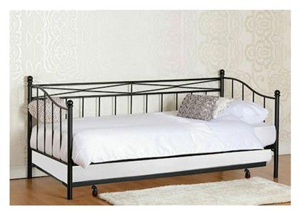 Marin Daybed Καναπές Κρεβάτι Μονό για Στρώμα 90x190cm Μαύρο