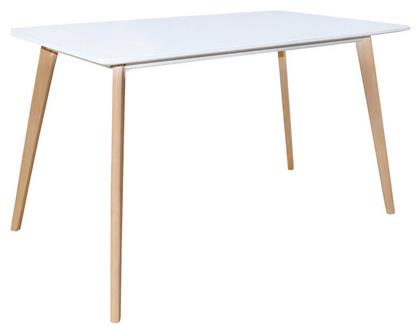 Martin Τραπεζαρίας Φυσικό, Άσπρο 120x70x75εκ. Ε7101,1