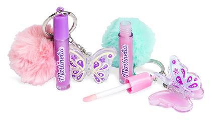 Martinelia Παιδικό Μακιγιάζ World Butterfly Lip Gloss & Μπρελόκ (Διάφορα Σχέδια) 1τμχ