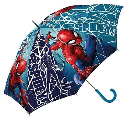 Marvel Comics Παιδική Ομπρέλα Μπαστούνι Spiderman Μπλε με Διάμετρο 70εκ.