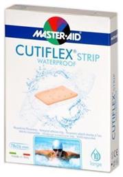 Master Aid Αδιάβροχα Αυτοκόλλητα Επιθέματα Cutiflex Strip 78x26mm 10τμχ