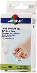 Master Aid Toe Separator (2nd, 3rd, 4rth Toes) Mix 3τμχ