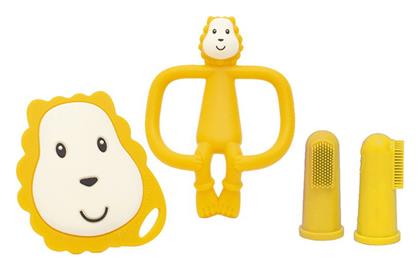 Matchstick Monkey Monkey Teething Starter Set Yellow 3+ μηνών 4τμχ