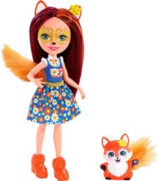 Mattel Κούκλα Enchantimals Felicity Fox & Flick για 4+ Ετών